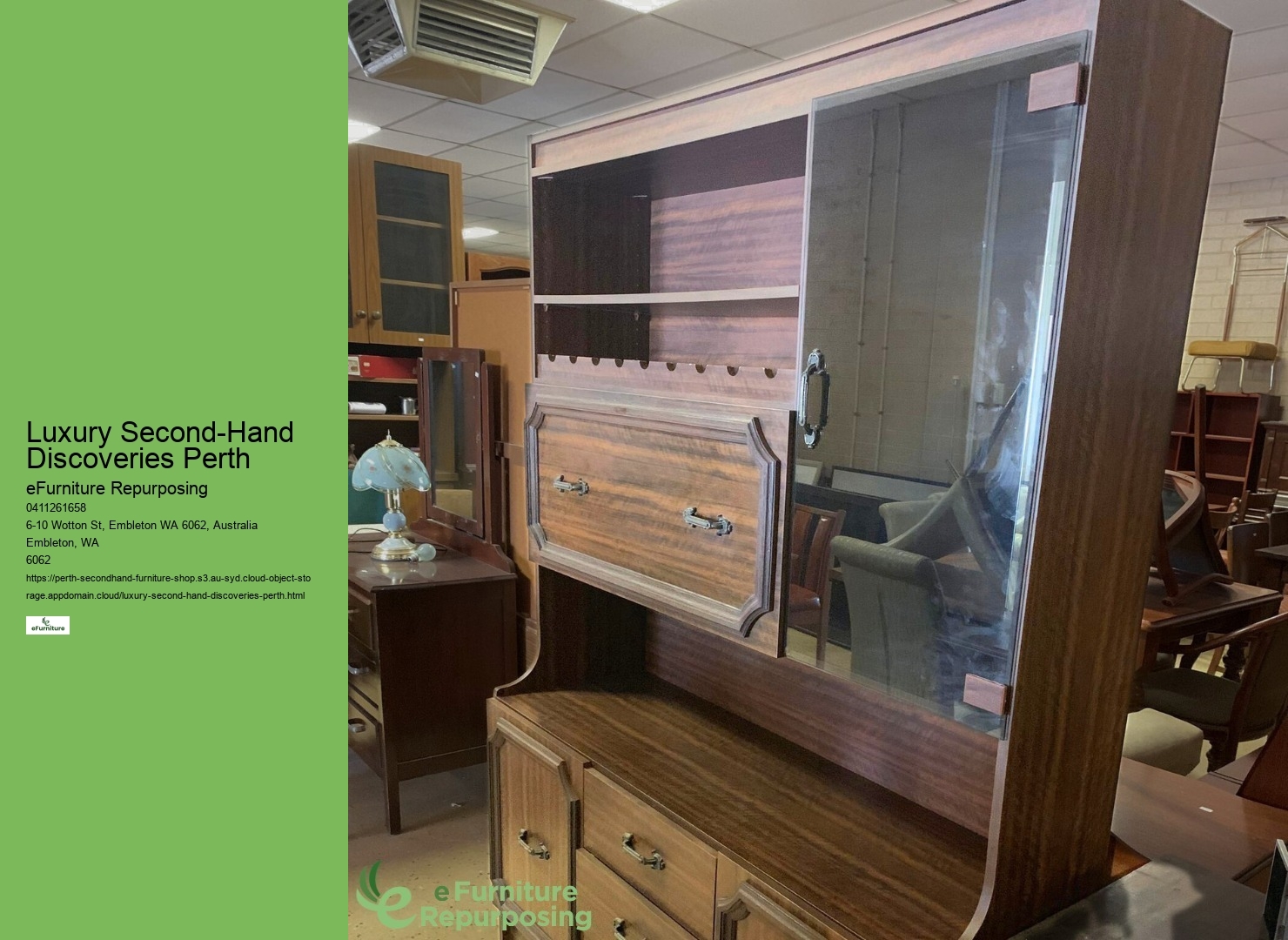 Second hand furniture shop Perth