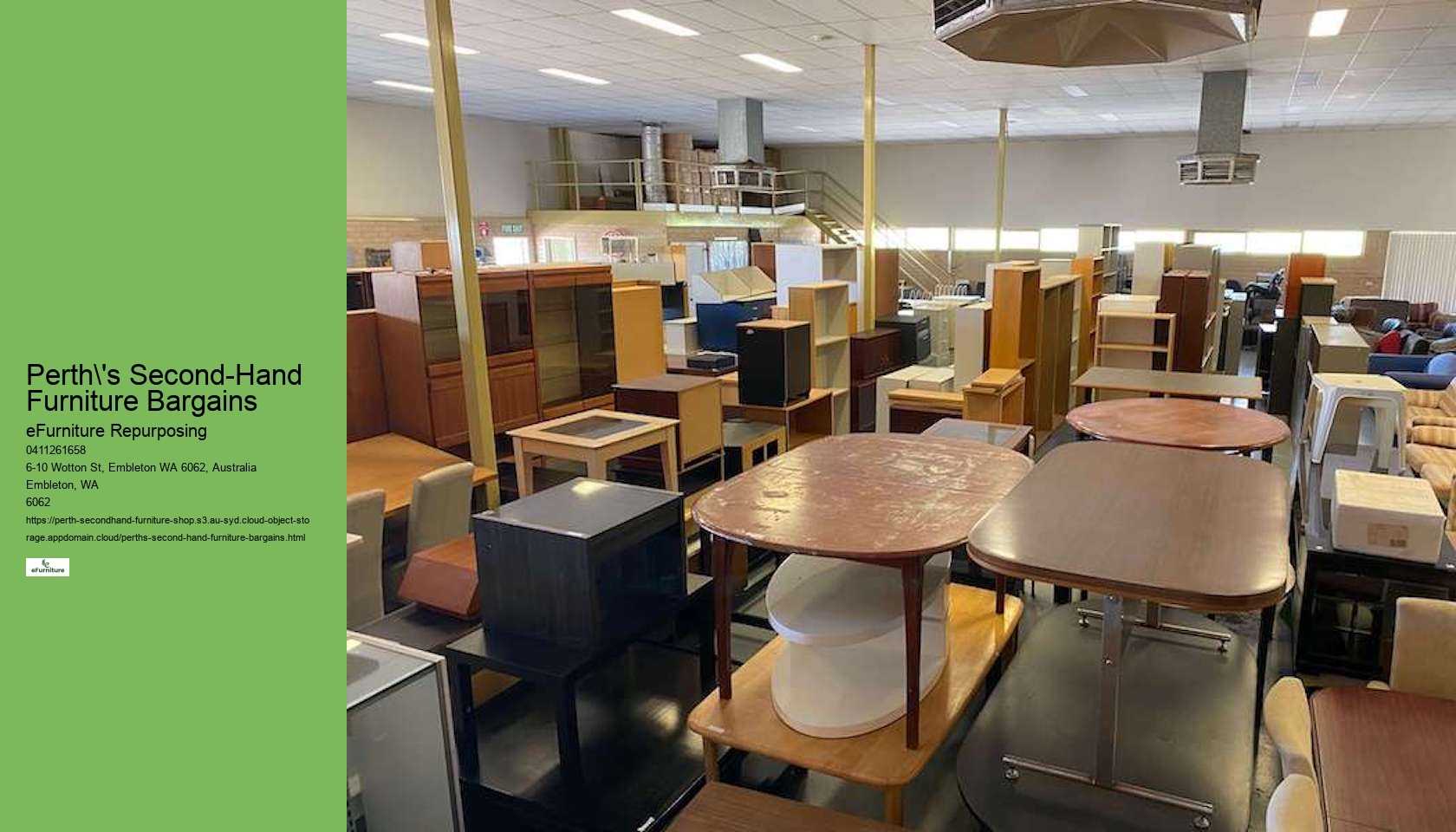 Second-Hand Furniture Experience Perth