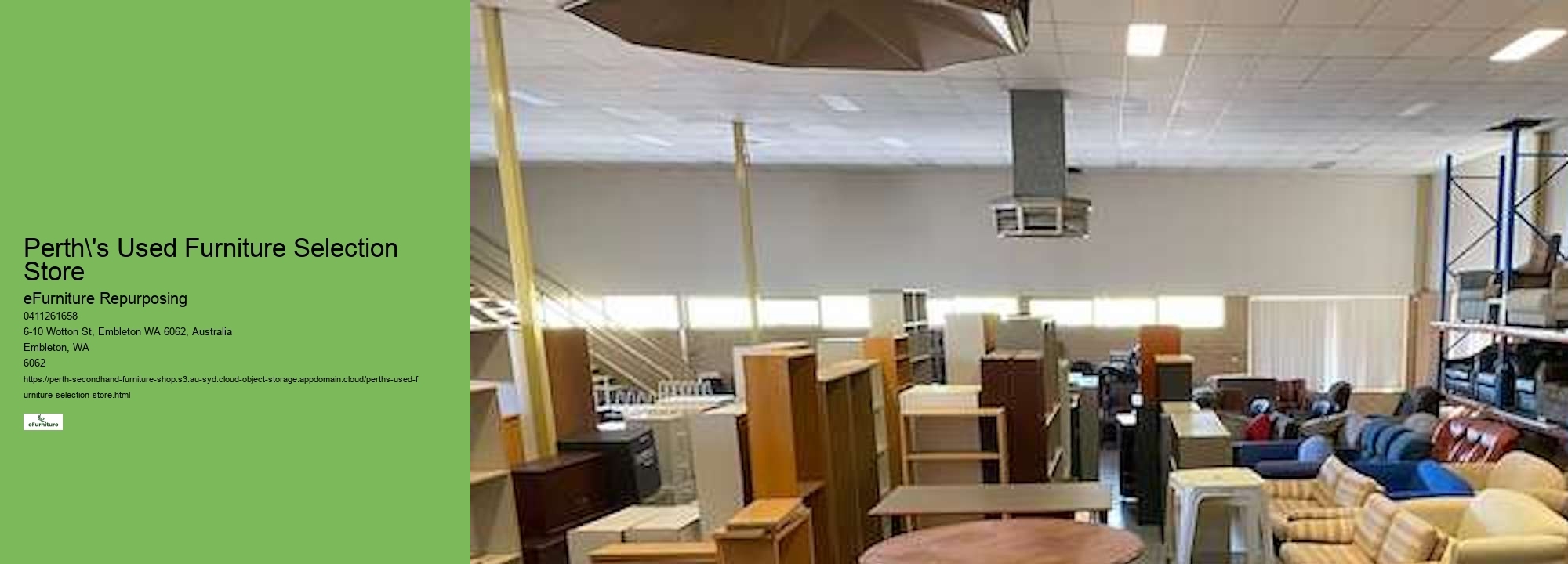 Perth's Used Furniture Selection Store