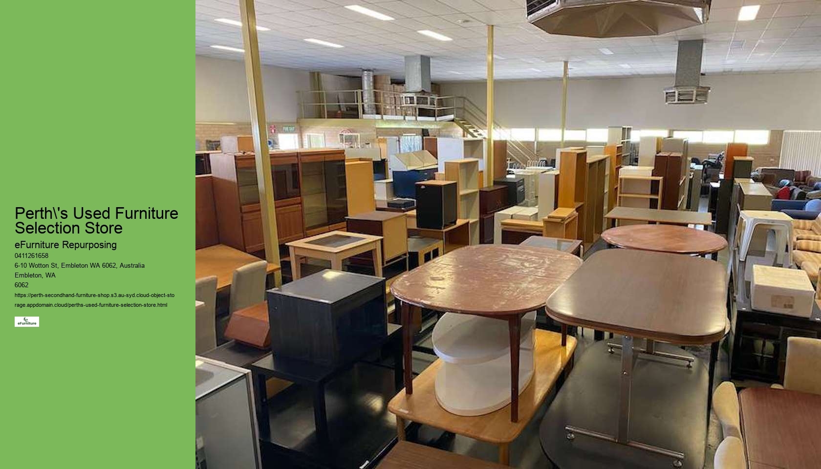 Furniture Store Experience Perth