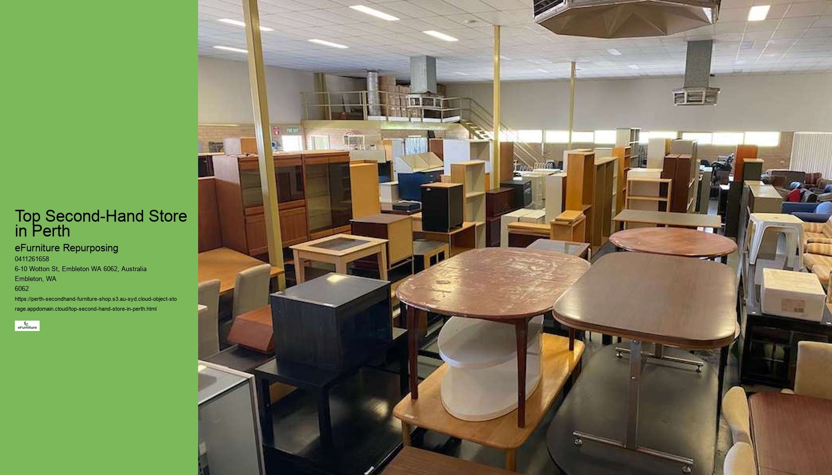 Preloved Furniture Shop Perth